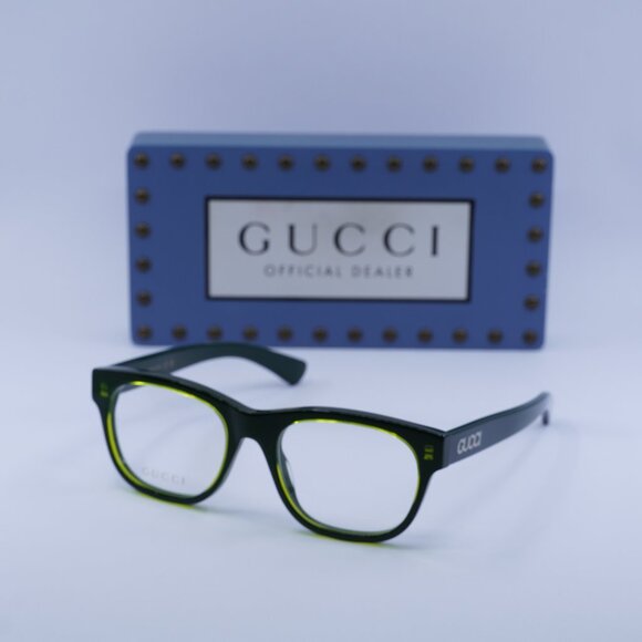 Gucci GG1796O 004 Square Eyeglasses - Green 52mm - Picture 1 of 9